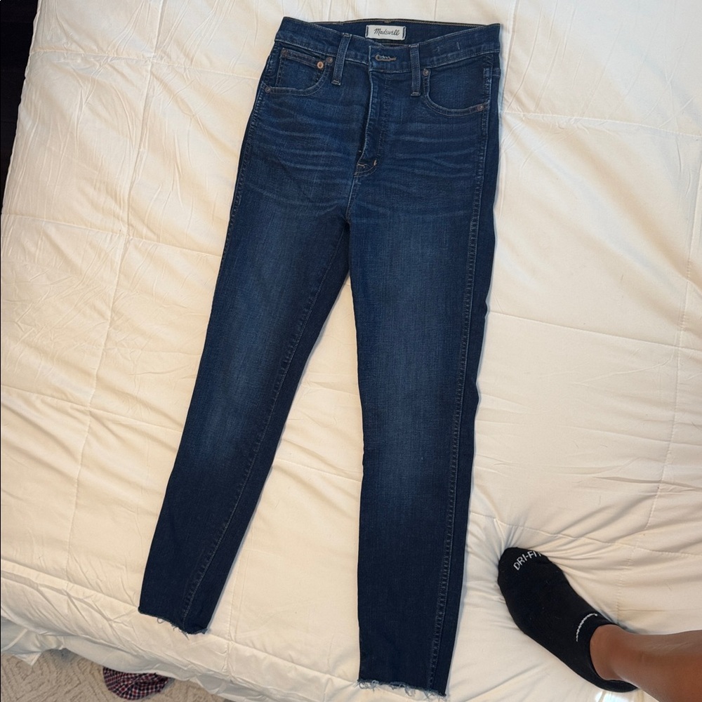 Madewell Indigo Denim Jeans-cut at bottom for petite length